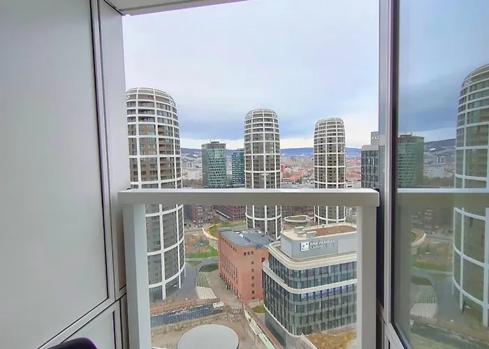 アパート Sag Romantic 22 Floor Panorama Free Parking Free Wifi